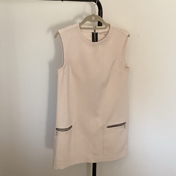 RACHEL Rachel Roy Cream Mini Dress with Zipper Accents - Picture 2 of 6